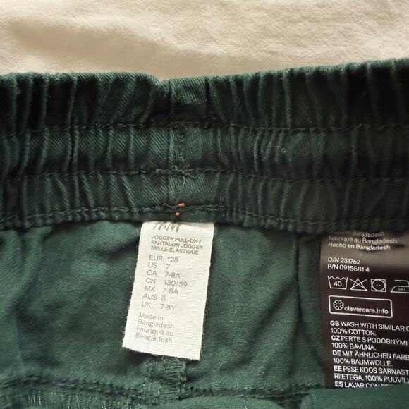 H&M Boys Cotton Pull-On Jogger Pants Bundle Elastic Drawstring Waist Size 6X-7 - Picture 5 of 6